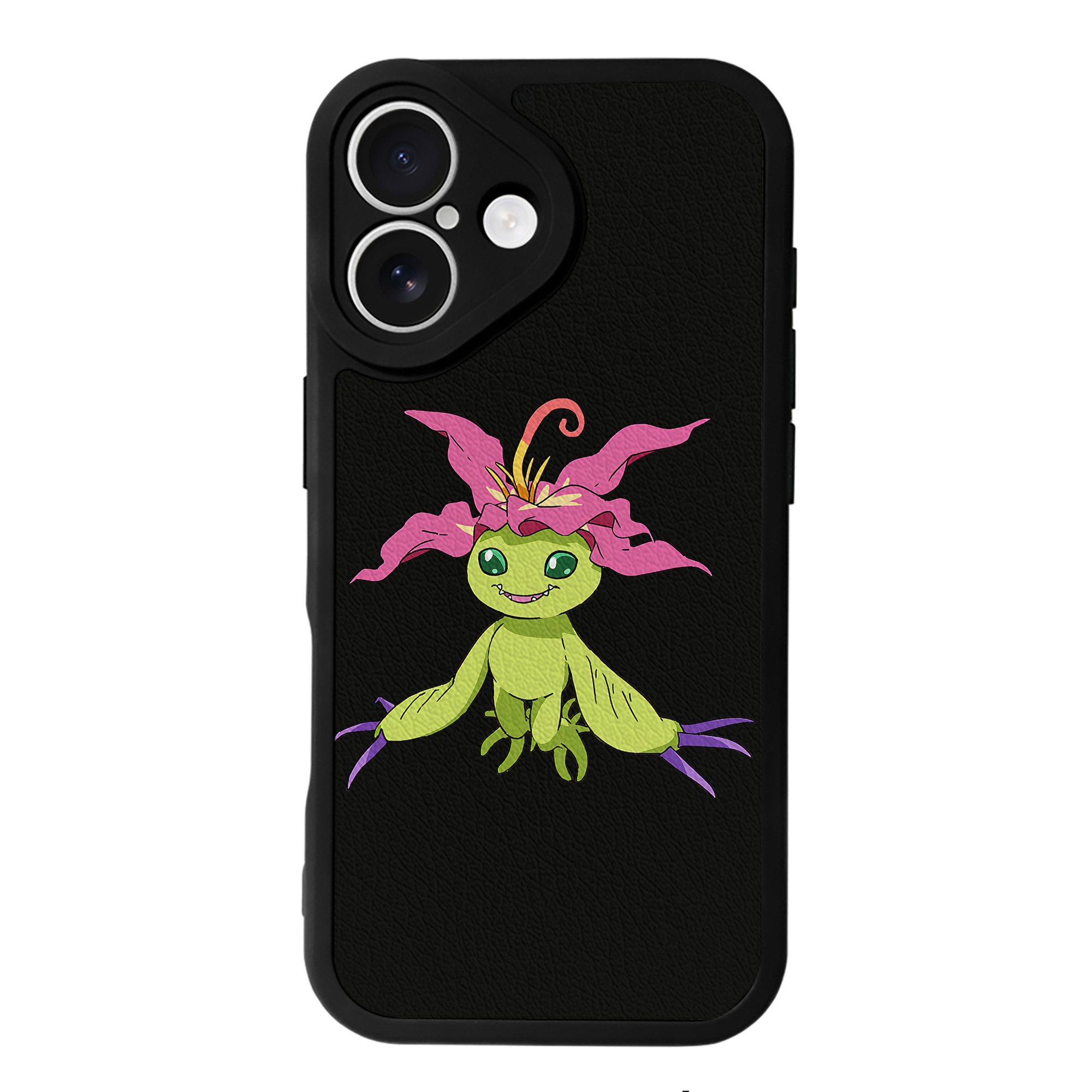 （画像用） Digimon デジタルモンスター/デジモン 【iPhone 16シリーズ対応】シリコンスマホケース（レザー調） 材質：シリコン